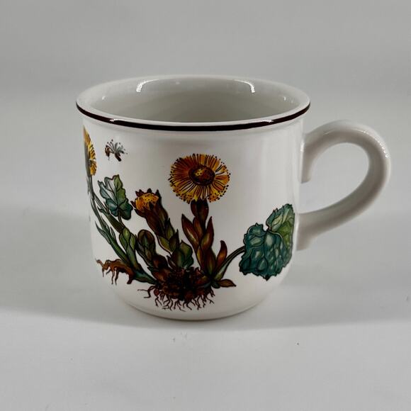 1 mug Villeroy & Boch Botanica Teacup Coffee Mugs Tussilago Farfara - Picture 2 of 6
